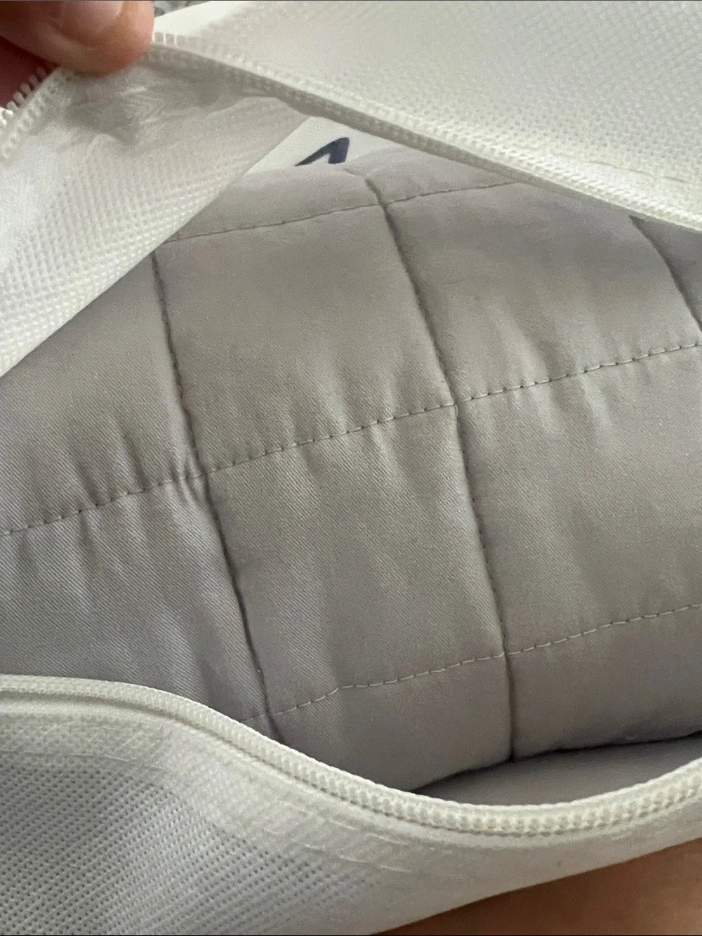 Cooling Weighted Throw Blanket in Light Gray